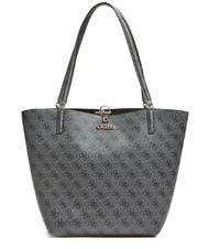 GUESS  ALBY TOGGLE 4G Shopping bag with clutch bag COAL / BLACK - Women&rsquo;s Bags - 1
