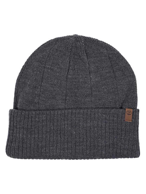 TIMBERLAND  Ribbed cap with cuff dark gray - Hats