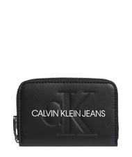 CALVIN KLEIN  Logo print zip around wallet BLACK - Women&rsquo;s Wallets - 1