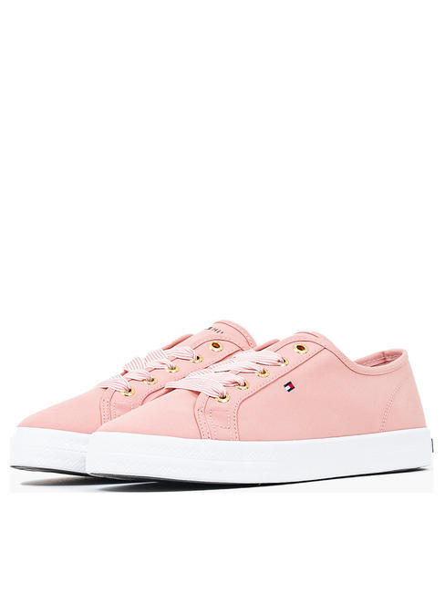 TOMMY HILFIGER sneakers ESSENTIAL, in canvas Soothing Pink - Women’s shoes