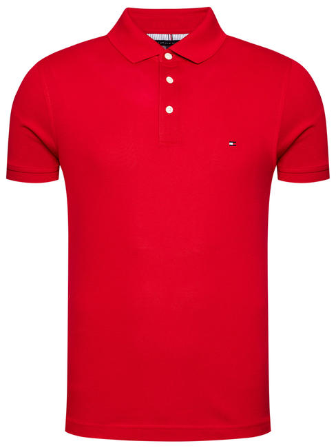TOMMY HILFIGER 1985  1985 Slim fit polo shirt Primary Red - Polo shirt
