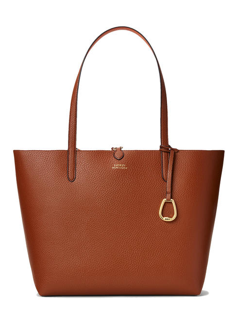 RALPH LAUREN Merrimack Reversible shoulder shopper LAUREN TAN / ORANGE - Women’s Bags