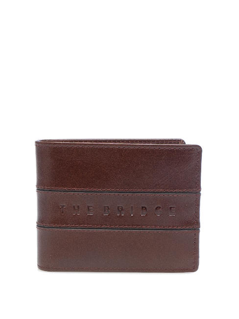 THE BRIDGE VACCHERECCIA Wallet with flap, in leather BROWN - Men’s Wallets