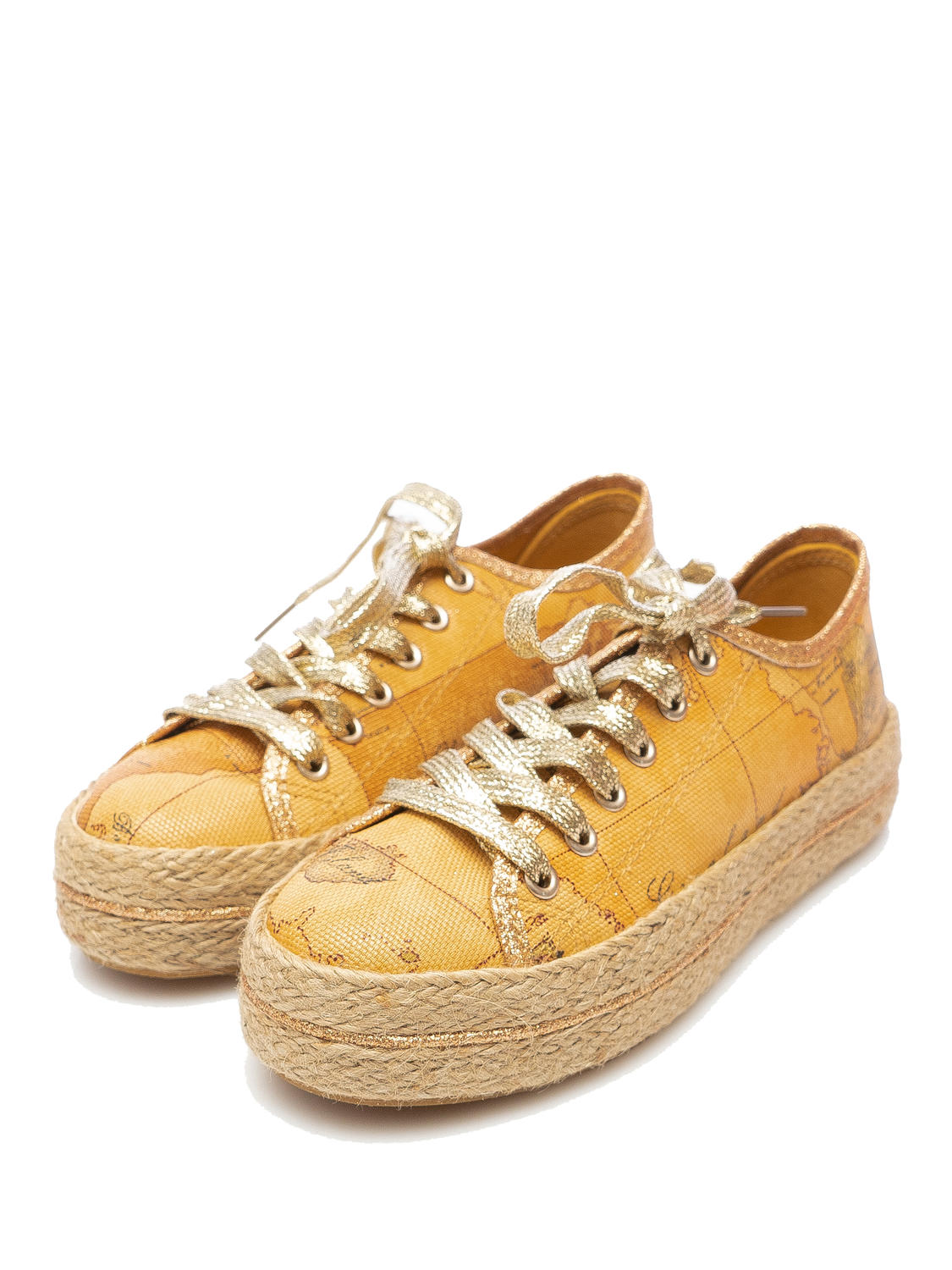 Alviero Martini Prima Classe Rope Bottom Sneakers Natural - Buy At Outlet  Prices!