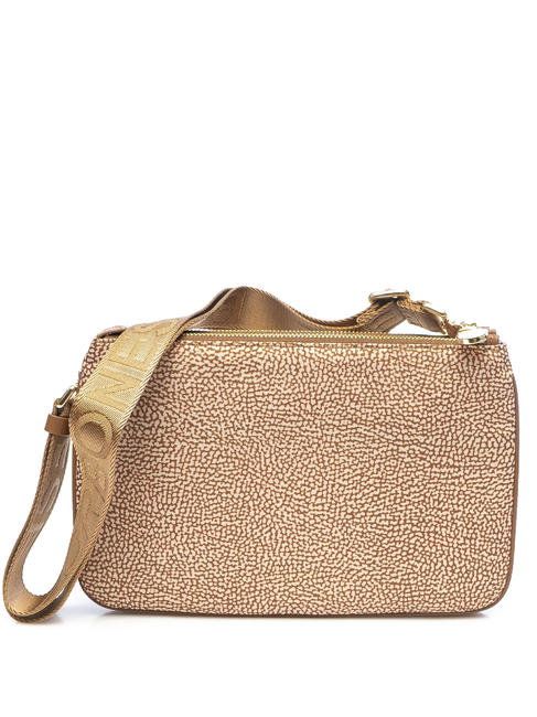 BORBONESE TRACOLLA SMALL ECO LINE Shoulder bag, Small Beiger sea - Women’s Bags