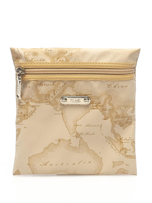 ALVIERO MARTINI PRIMA CLASSE GEO Small flat sachet BEIGE - Sachets & Travels Cases