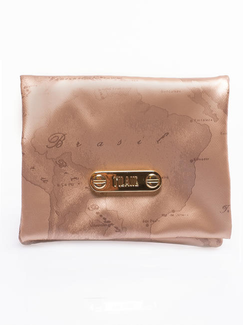 ALVIERO MARTINI PRIMA CLASSE GEO Small folded sachet Amber gold - Sachets & Travels Cases