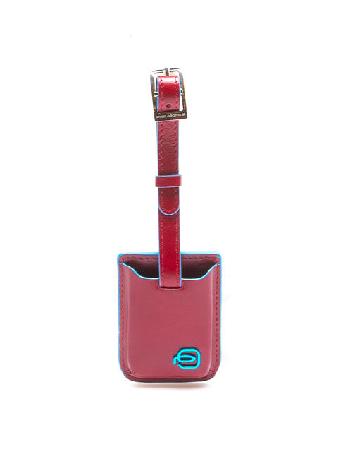 PIQUADRO BLUE SQUARE Address tag RED - Travel Accessories