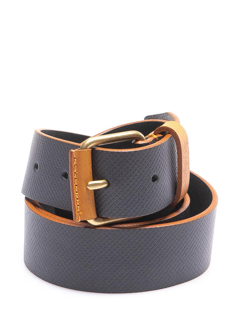 TRUSSARDI CINTURA In printed leather Black / natural - Belts