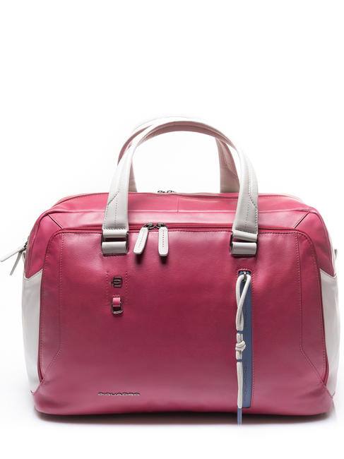 PIQUADRO HAKONE Travel bag in leather bordeaux / gr - Duffle bags