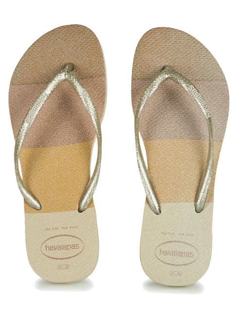 HAVAIANAS PALETTE GLOW Flip flops SAND / GRAY - Women’s shoes