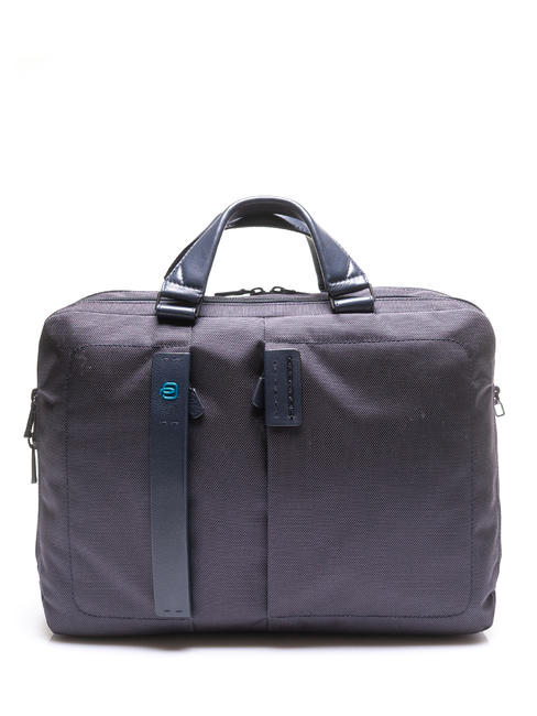 PIQUADRO briefcase P16, 15.6” PC - iPad 10.5” case blue - Work Briefcases