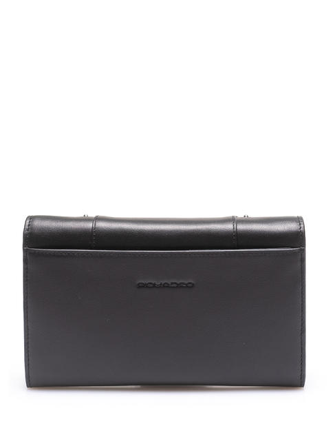 PIQUADRO MUSE Clutch wallet in leather Black2 - Women’s Wallets