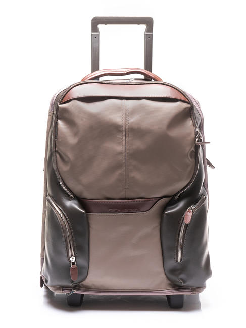 PIQUADRO COLEOS Hand luggage trolley backpack turtledove - Hand luggage