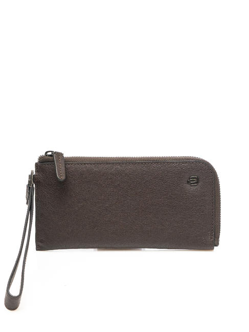 PIQUADRO BLACK SQUARE Smartphone holder wallet MORO - Tablet holder& Organizer