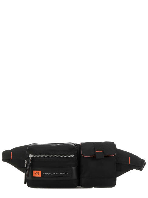 PIQUADRO BIOS Waist bag Black - Hip pouches