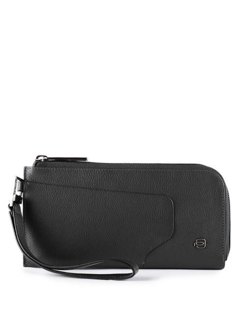 PIQUADRO AKRON  Smartphone wallet / clutch bag Black - Women’s Wallets