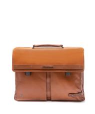 PIQUADRO folder CUBE, PC case 15-6 ", in leather LEATHER - Work Briefcases - 1