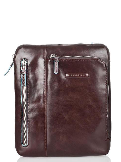 PIQUADRO bag BLUE SQUARE, iPad holder MAHOGANY - Over-the-shoulder Bags for Men