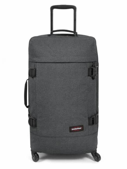 EASTPAK trolley TRANS 4, medium size, with TSA BlackDenim - Semi-rigid Trolley Cases