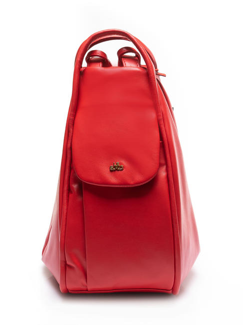LESAC TRIO Large smooth calfskin backpack red - Women’s Bags