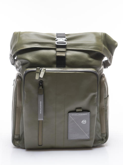 PIQUADRO BAG MOTIC  15.6 "laptop backpack GREEN - Laptop backpacks
