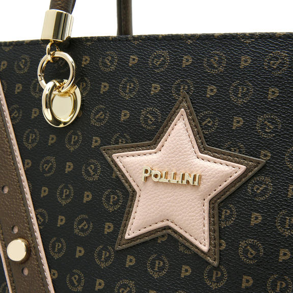 Western Heritage Handbag, with shoulder strap black lacquer - Women&rsquo;s Bags