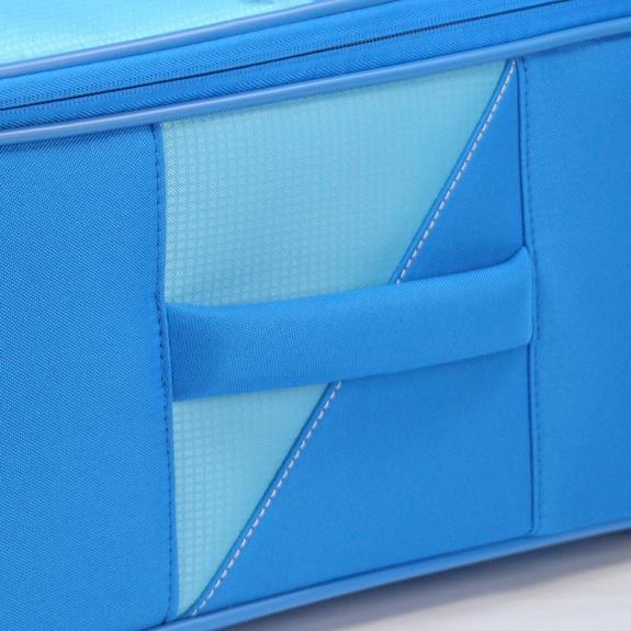Trolley THUNDER line, large size Light blue - Semi-rigid Trolley Cases