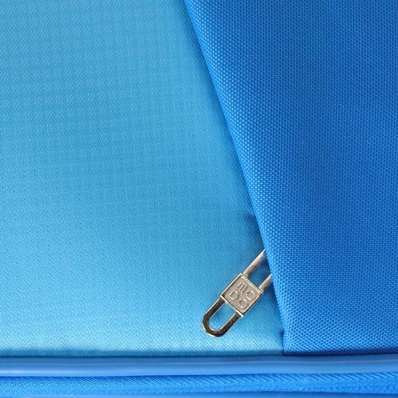 Trolley THUNDER line, large size Light blue - Semi-rigid Trolley Cases