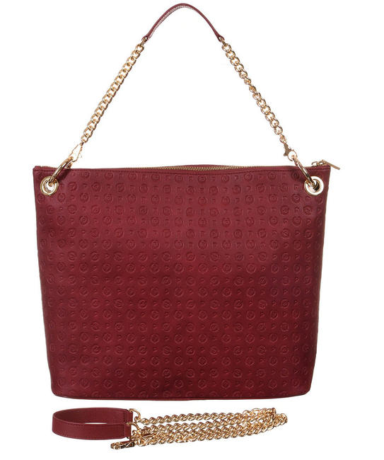 Embossed Heritage Shoulder bag, with shoulder strap bordeaux - Women&rsquo;s Bags
