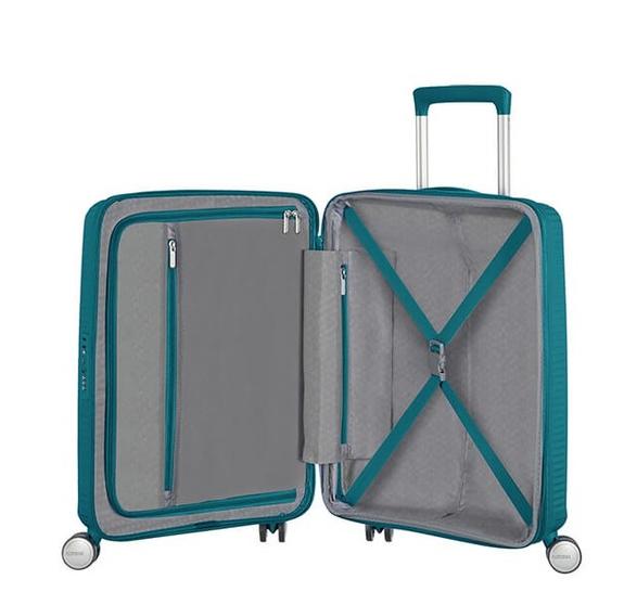 Trolley SOINDBOX line, hand baggage, expandable JADE GREEN - Hand luggage