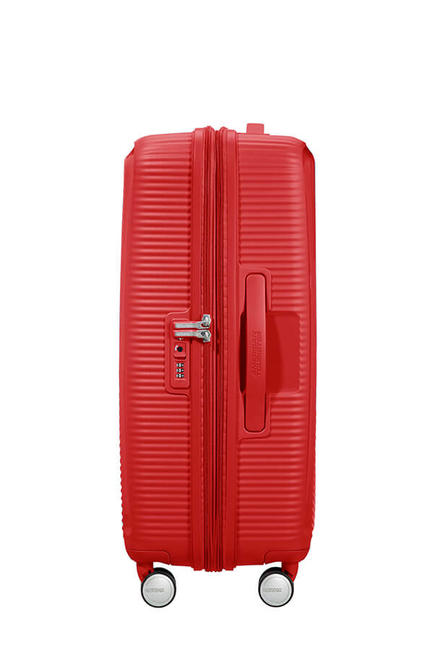SOUNDBOX SPINNER Medium trolley, expandable red coral - Rigid Trolley Cases