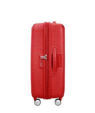 AMERICAN TOURISTER SOUNDBOX SPINNER Medium trolley, expandable red coral - Rigid Trolley Cases - 4