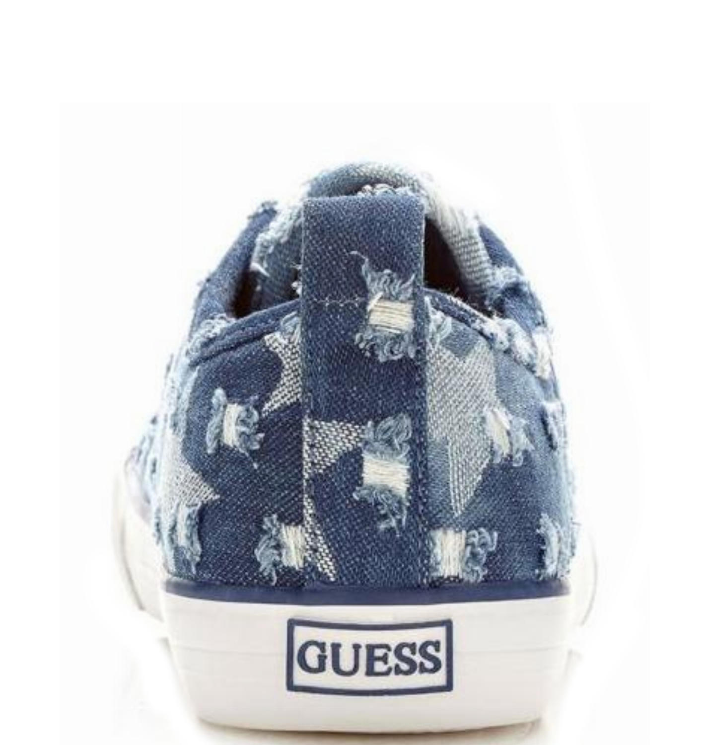 Guess Jolie Denim Sneakers Blue Buy At Outlet Prices