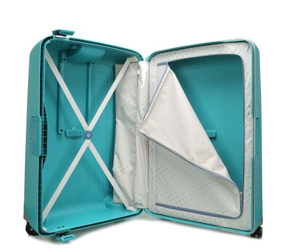 Trolley S'CURE line, extra-large size AQUA BLUE - Rigid Trolley Cases