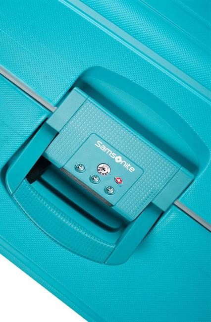 Trolley S'CURE line, extra-large size AQUA BLUE - Rigid Trolley Cases