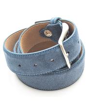 TIMBERLAND belt CASUAL, in suede leather scubablue - Belts - 3