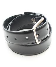 TIMBERLAND belt CLASSIC, in leather, Made in Italy BLACK - Belts - 3