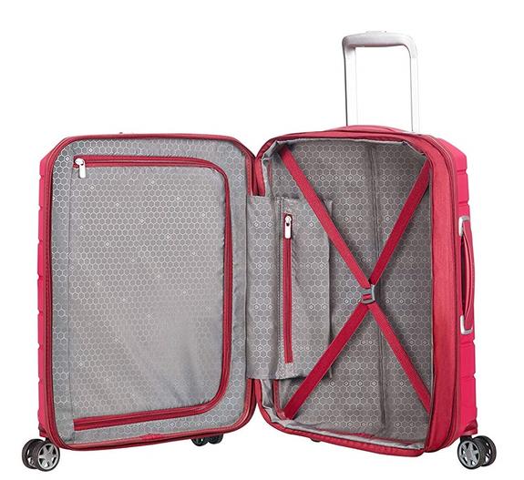 Trolley FLUX line, hand luggage red granita - Hand luggage