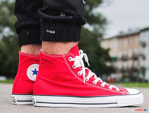 All Star High Top CHUCK TAYLOR, in canvas RED - Unisex shoes