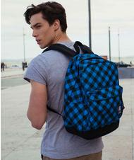 INVICTA backpack CARLSON Fantasy, PC holder 13 " Blue Plaid - Backpacks & School and Leisure - 6