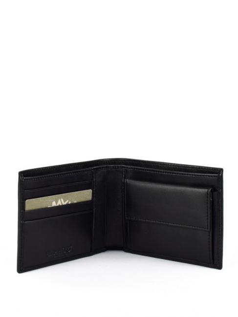 wallet Leather, with coin purse BLACK - Men’s Wallets