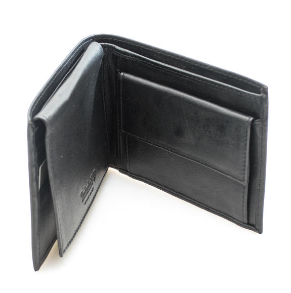 wallet Leather, with flap BLACK - Men’s Wallets
