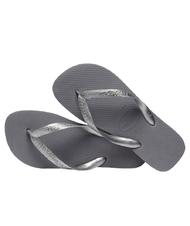 HAVAIANAS flip flops TOP TIRAS steel / gray - Women’s shoes - 4