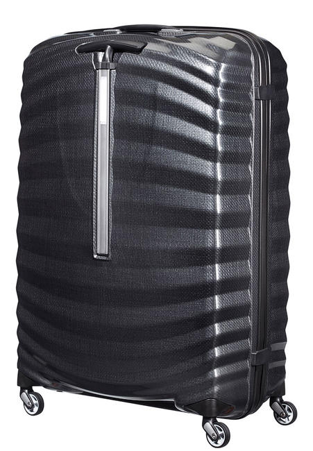 Trolley LITE-SHOCK line, extra-large, ultralight BLACK - Rigid Trolley Cases