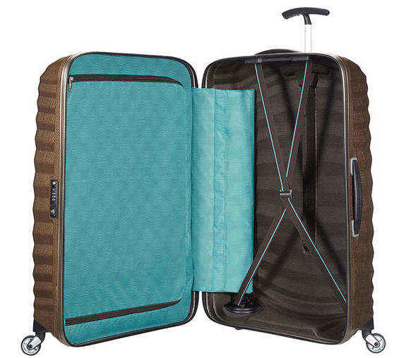 trolley case LITE-SHOCK line; L size; ultralight sand - Rigid Trolley Cases