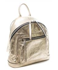 NICOLI Laminato M Backpack, Made in Italy Platinum - Women&rsquo;s Bags - 3