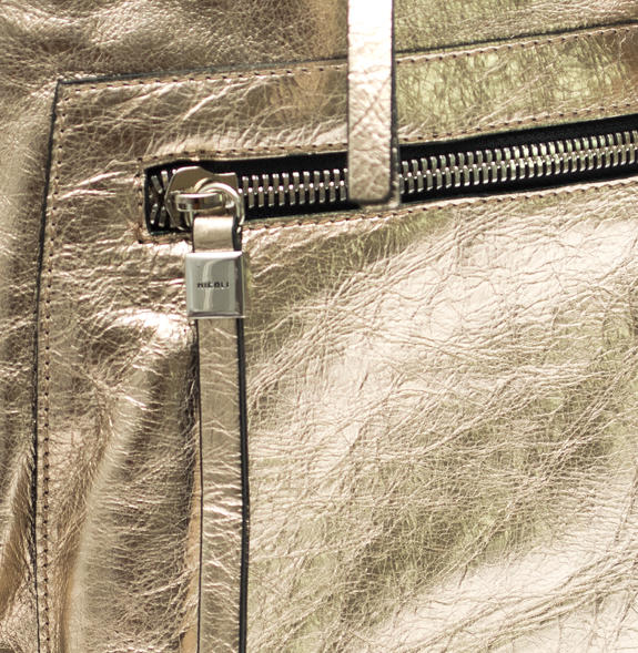 Laminato M Backpack, Made in Italy Platinum - Women&rsquo;s Bags