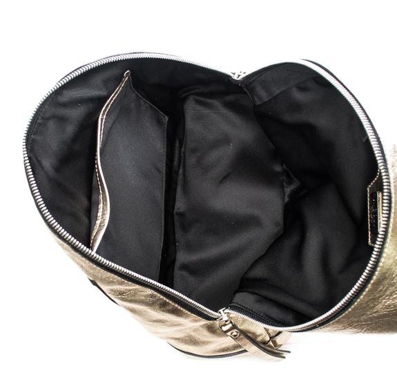 Laminato M Backpack, Made in Italy Platinum - Women&rsquo;s Bags