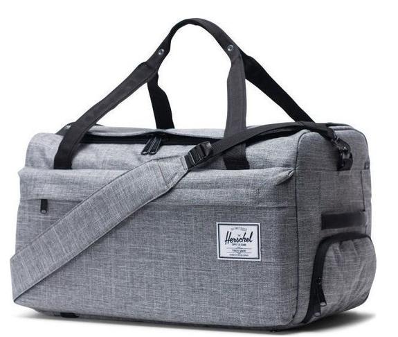 duffel bag OUTFITTER, with retractable shoulder straps RAVEN CROSSHATCH - Duffle bags